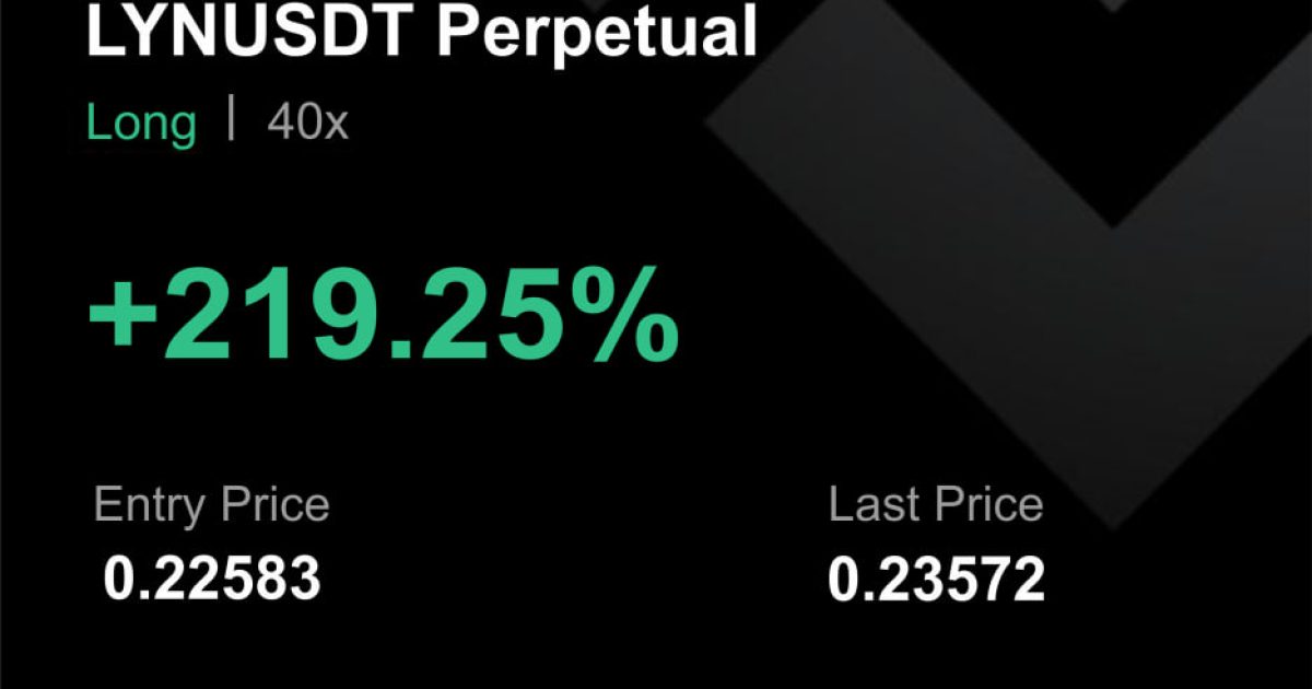 LYNUSDT İŞLEM SONUCU