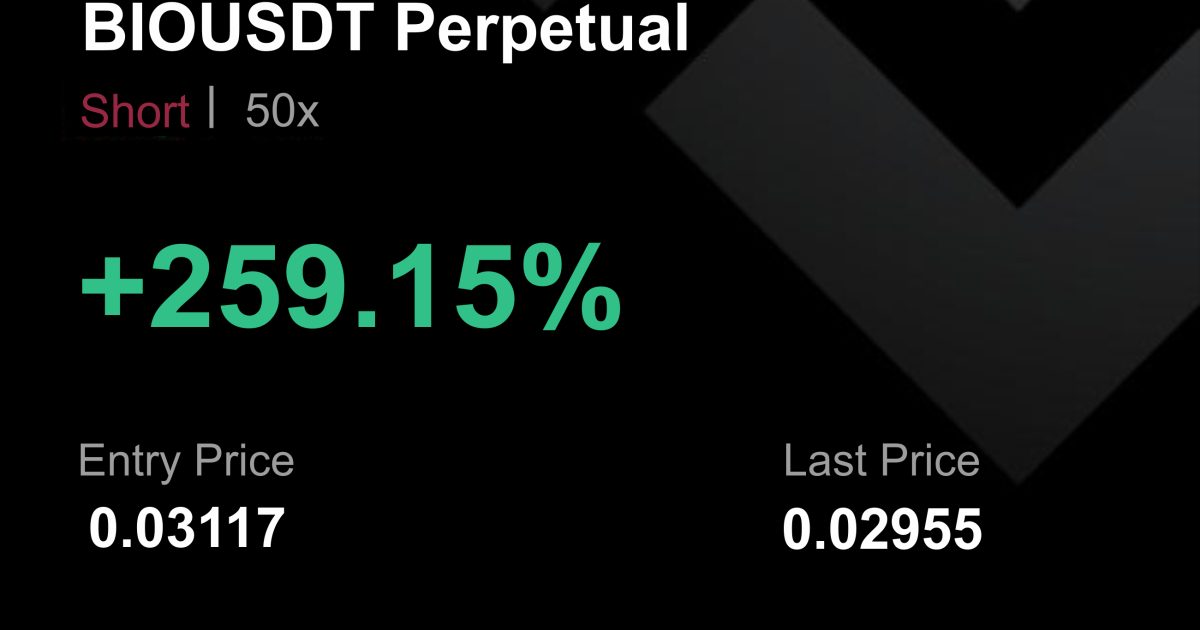 BIOUSDT İŞLEM SONUCU