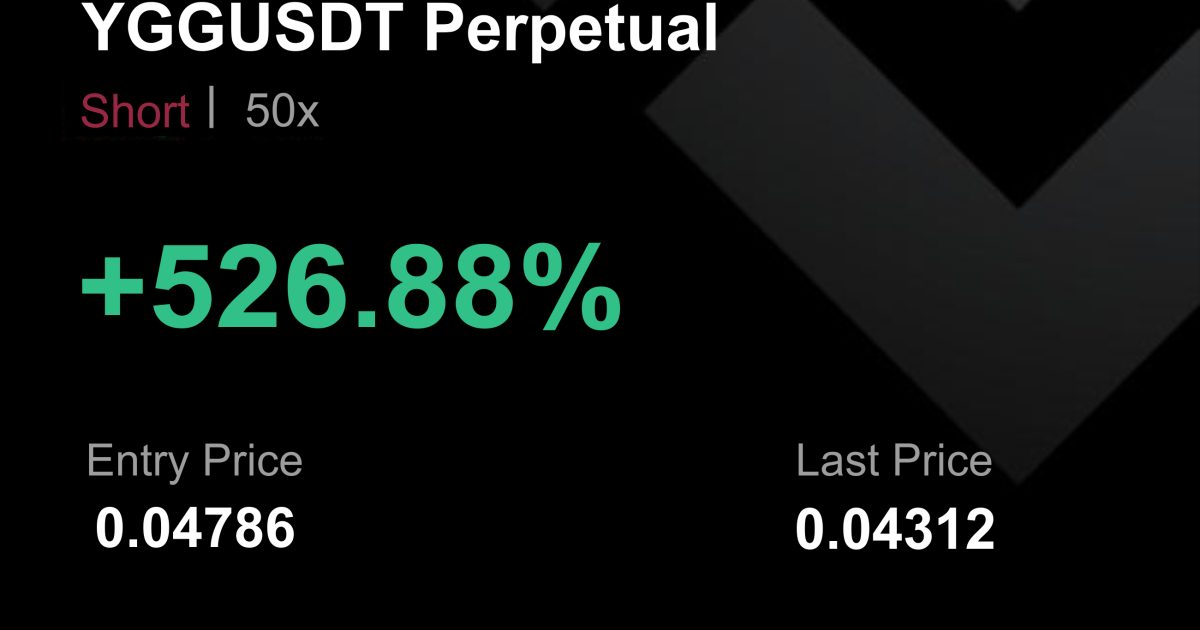 YGGUSDT İŞLEM SONUCU