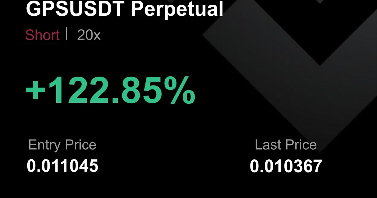 GPSUSDT İŞLEM SONUCU