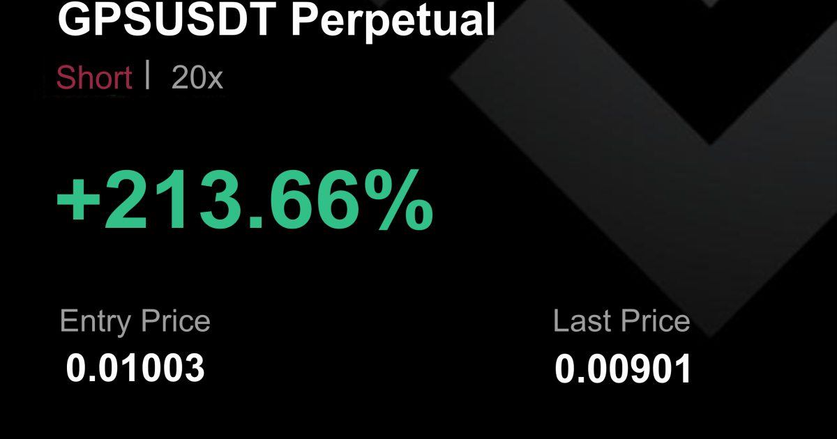 GPSUSDT İŞLEM SONUCU