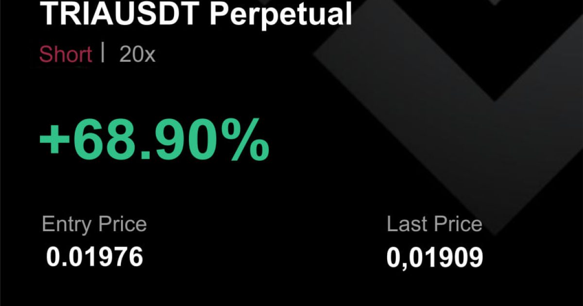 TRIAUSDT İŞLEM SONUCU