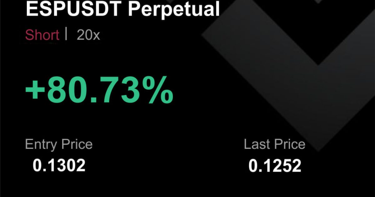 ESPUSDT İŞLEM SONUCU