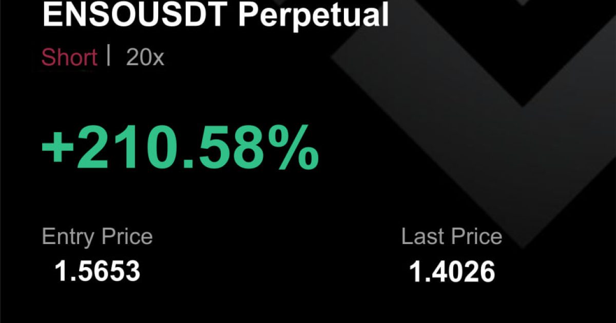 ENSOUSDT İŞLEM SONUCU