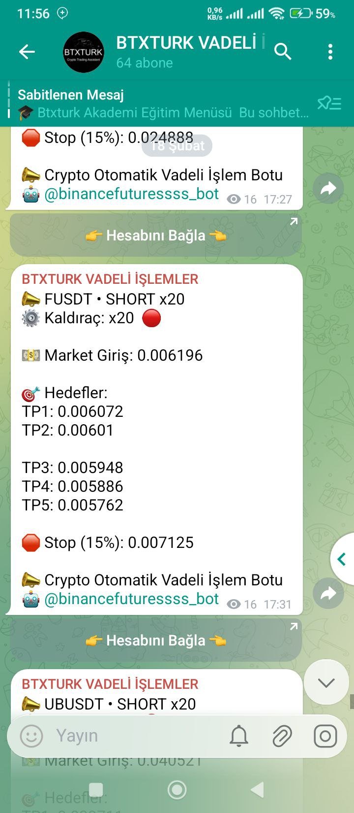 BTXTURK PREMİUM KANALIMIZDA SONUÇLANAN İŞLEMLERİMİZ - Sinyal