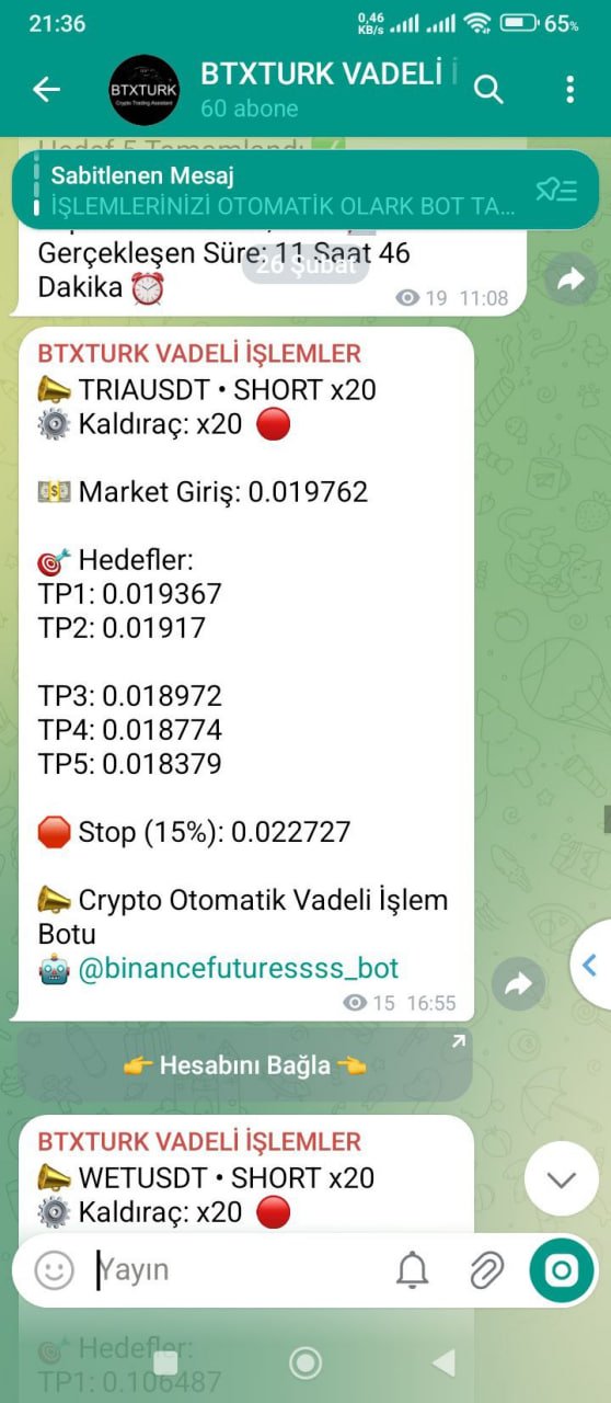 TRIAUSDT İŞLEM SONUCU - Sinyal
