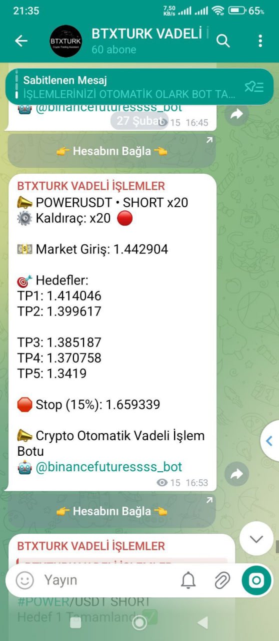 POWERUSDT İŞLEM SONUCU - Sinyal