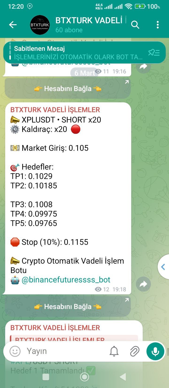 XPLUSDT İŞLEM SONUCU - Sinyal